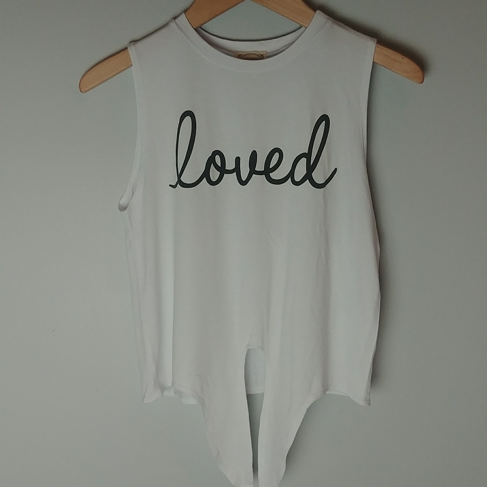 Dirtee Laundry Cropped White Shirt With Tie Front